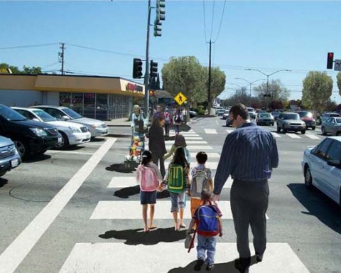 Work begins this week on pedestrian improvements at Redwood City intersection