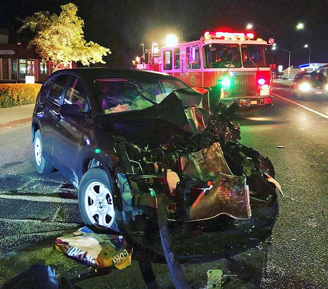 Two injured in collision at Woodside Road, Central Avenue
