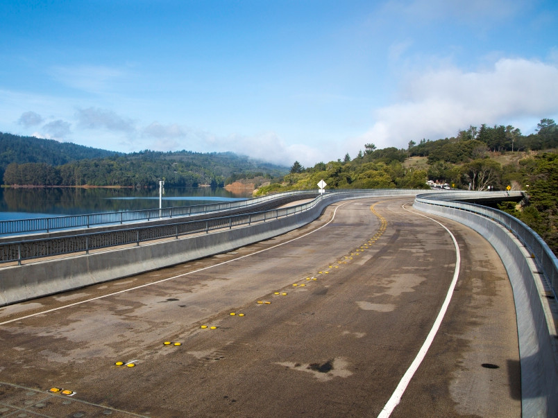 Lower Crystal Springs Dam Bridge to close to cars for construction