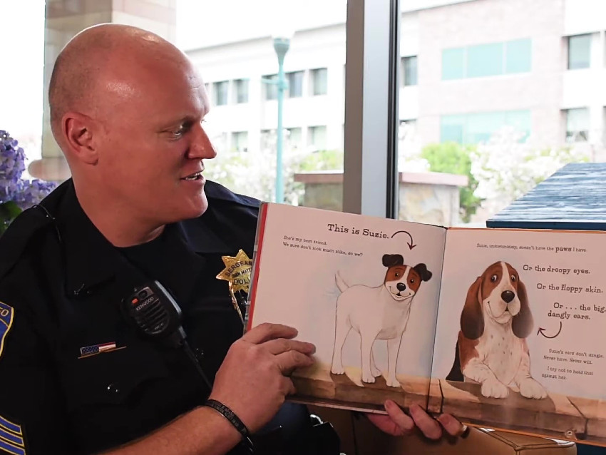 San Mateo cops reading to children virtually during COVID-19 lockdown