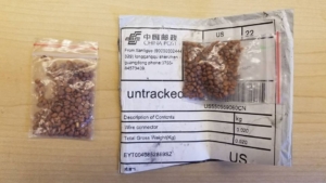Receive assorted seeds in the mail from China? Don't open them