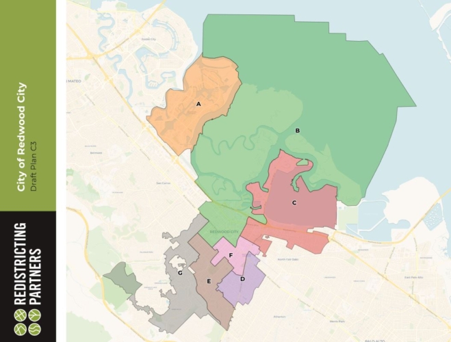 Redwood City council selects final election redistricting map - Climate ...