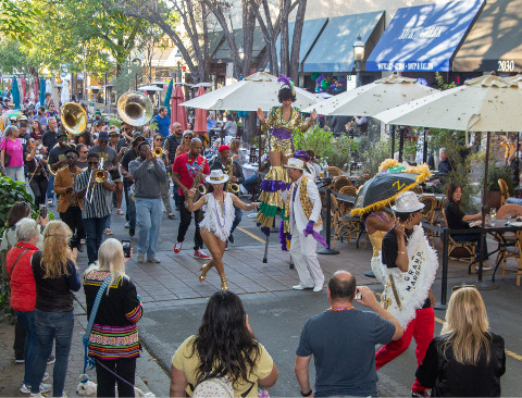 Photos! Mardi Gras returns to Downtown Redwood City