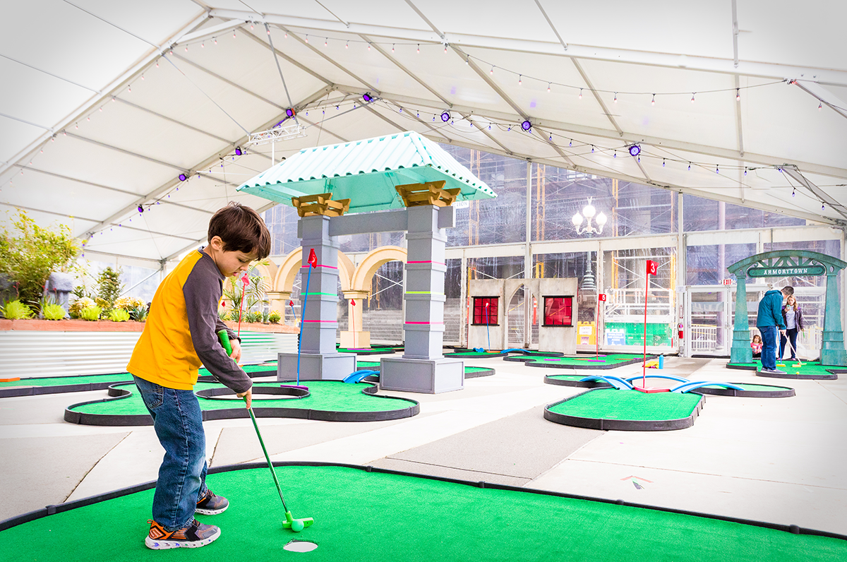 Pop-up mini-golf returned to Downtown Redwood City