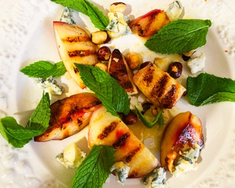 Grilled Nectarine Salad from Northern Italy